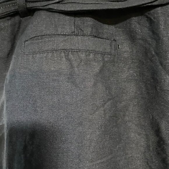 Zac & Rachel Women's Black Linen Blend Wide Leg Pants Size 12 - Picture 7 of 10